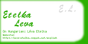 etelka leva business card